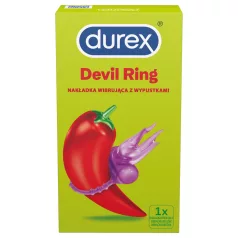   Durex Little Devil - anello fallico vibrante - silicone viola