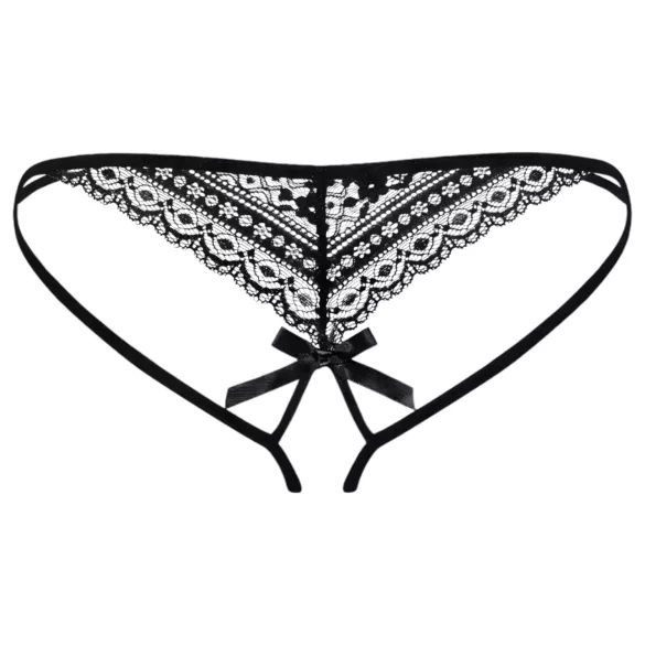 Obsessive - slip donna a doppie fasce - nero - L/XL