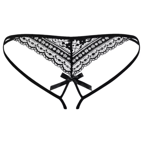 Obsessive - slip donna a doppie fasce - nero - L/XL