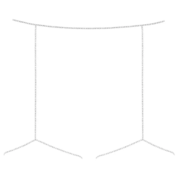 Obsessive Bijou 905 - imbracatura corpo gioiello (argento) - S-L