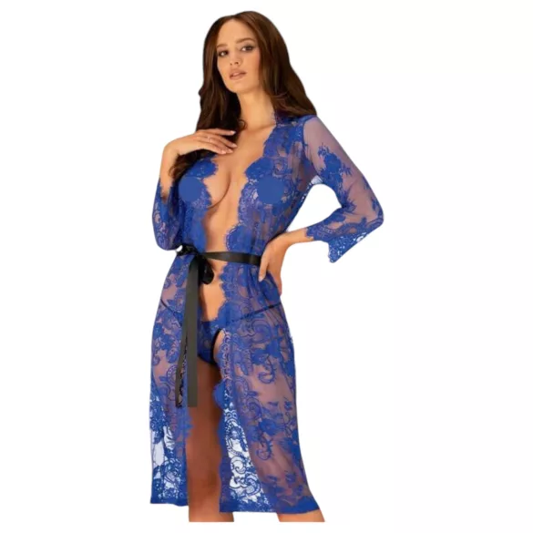 Obsessive Cobaltess - vestaglia in pizzo (blu)