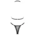 Obsessive Xenita - set reggiseno trasparente con motivo (grigio)
