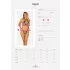 Obsessive Xenita - set reggiseno trasparente con motivo (grigio) - L/XL