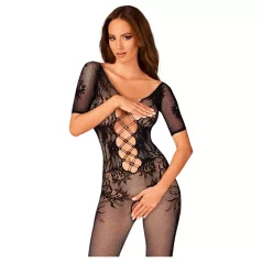   Obsessive - body a rete aperto con schiena scoperta - nero S-L