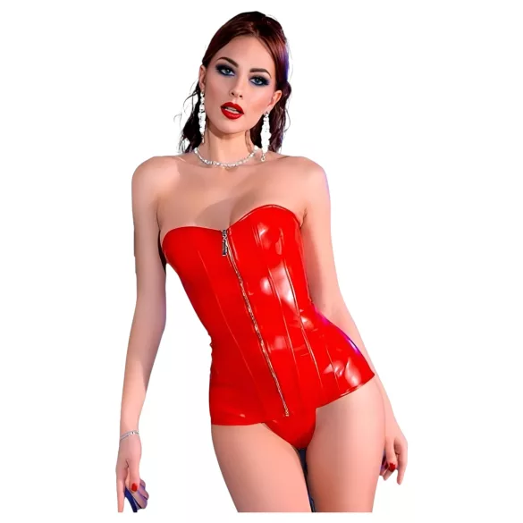 Chilirose CR 4491 - bustino con zip - rosso