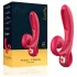 Sweet Play - Vibratore con stimolatore clitorideo - silicone rosso
