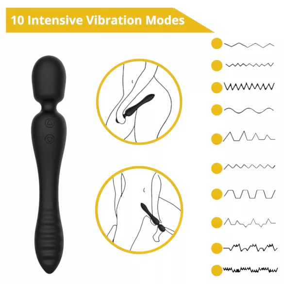 Sweet Play - vibratore punto G e massaggiatore - nero