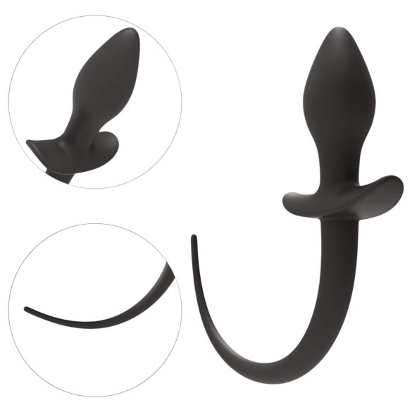 Wild Play - plug anale con coda - nero