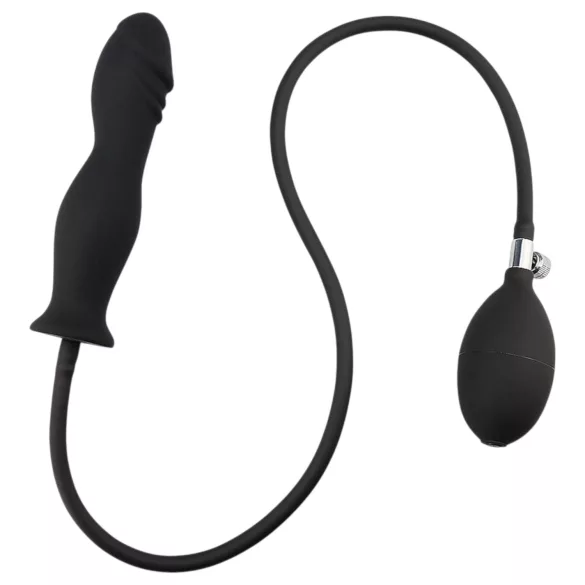 Erospace Wild Play - plug anale gonfiabile (nero)