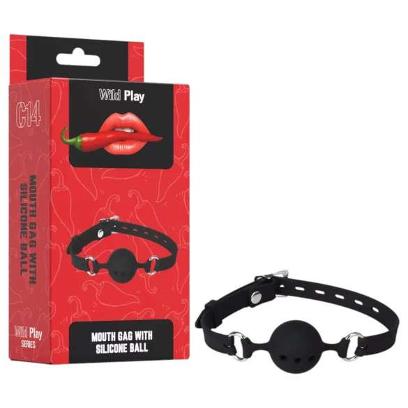 Wild Play - bavaglio orale in silicone nero