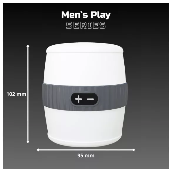Erospace Men's Play - masturbatore vibrante discreto per uomini (bianco)