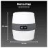 Erospace Men's Play - masturbatore vibrante discreto per uomini (bianco)