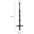 Men's Play - dilatatore uretrale in silicone - nero