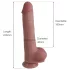 Natural Play - dildo in silicone 24 cm (color carne)