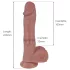 Natural Play - vibratore spingente‑rotante (color carne)