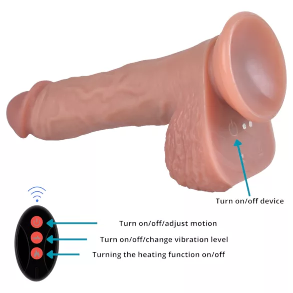 Natural Play - vibratore spingente‑rotante (color carne)