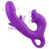 Sweet Play - vibratore punto G leccante con movimento - silicone viola