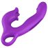 Sweet Play - vibratore punto G leccante con movimento - silicone viola