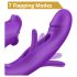 Sweet Play - vibratore punto G leccante con movimento - silicone viola