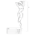 Passion - completo intimo a rete con fiocco - bianco - S-L