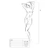 Passion BS016 - completo rete minimalista - nero - taglia S-L