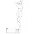 Passion BS020 - body aperto decorato - nero - taglia S-L