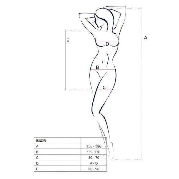 Passion BS025 - minidress donna manica lunga - nero - taglia S-L