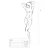 Passion BS031 - body aperto - bianco - taglia S-L