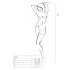 Passion BS032 - bodystocking aperto a rete - rosso - taglia S-L