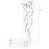Passion BS032 - tuta a rete aperta (bianco) - S-L