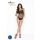 Passion BS035 - body a rete aperto con spalline (nero) - Taglia S-L