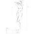 Passion BS035 - body a rete aperto con spalline - rosso - S-L