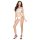 Passion BS035 - Body a rete aperto con spalline (bianco) - Taglia S-L