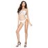 Passion BS035 - Body a rete aperto con spalline (bianco) - Taglia S-L