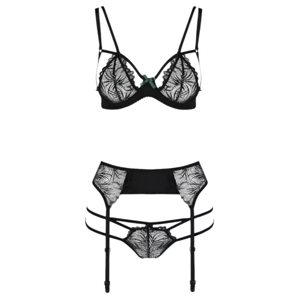 Passion Floris - set intimo donna - nero - L/XL