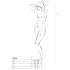 Passion BS046 - completo intimo rete floreale - bianco - S-L