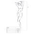 Passion BS052 - Body a rete aperto (rosso) - Taglie S-L