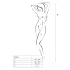 Passion - completo intimo rete con collo alto - rosso - S-L