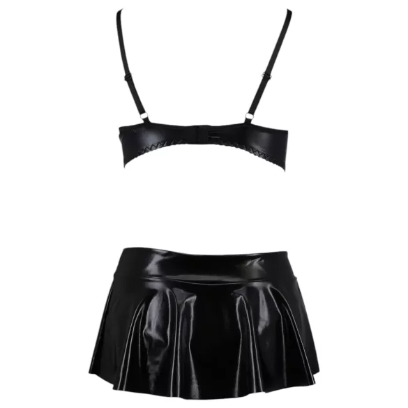 Passion Deby - set reggiseno e minigonna - nero - L/XL