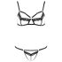 Passion Devil Solon - completo intimo in pizzo (nero)
