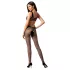Passion BS085 - body aperto fantasia mosaico - nero (S-L)