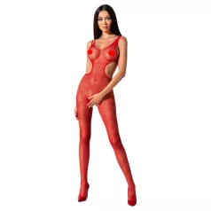   Passion BS085 - body aperto a fantasia mosaico - rosso - taglia S-L