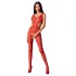 Passion BS085 - body aperto a fantasia mosaico - rosso - taglia S-L