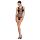 Passion BS086 - body strisce trasparenti (nero) - S-L