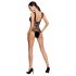Passion BS086 - body strisce trasparenti (nero) - S-L