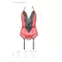 Passion Peonia - completo intimo con reggiseno e perizoma - rosso - L/XL