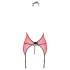 Passion Peonia - completo intimo con reggiseno e perizoma - rosso - L/XL