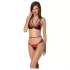 Passion Peonia - set reggiseno (rosso)