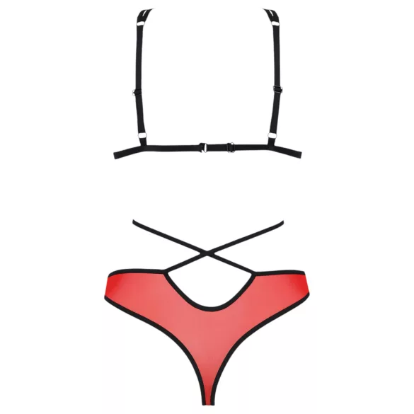 Passion Peonia - set reggiseno (rosso)