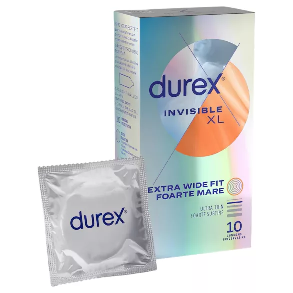Durex Invisible XL - preservativo extra grande - confezione 10 pezzi